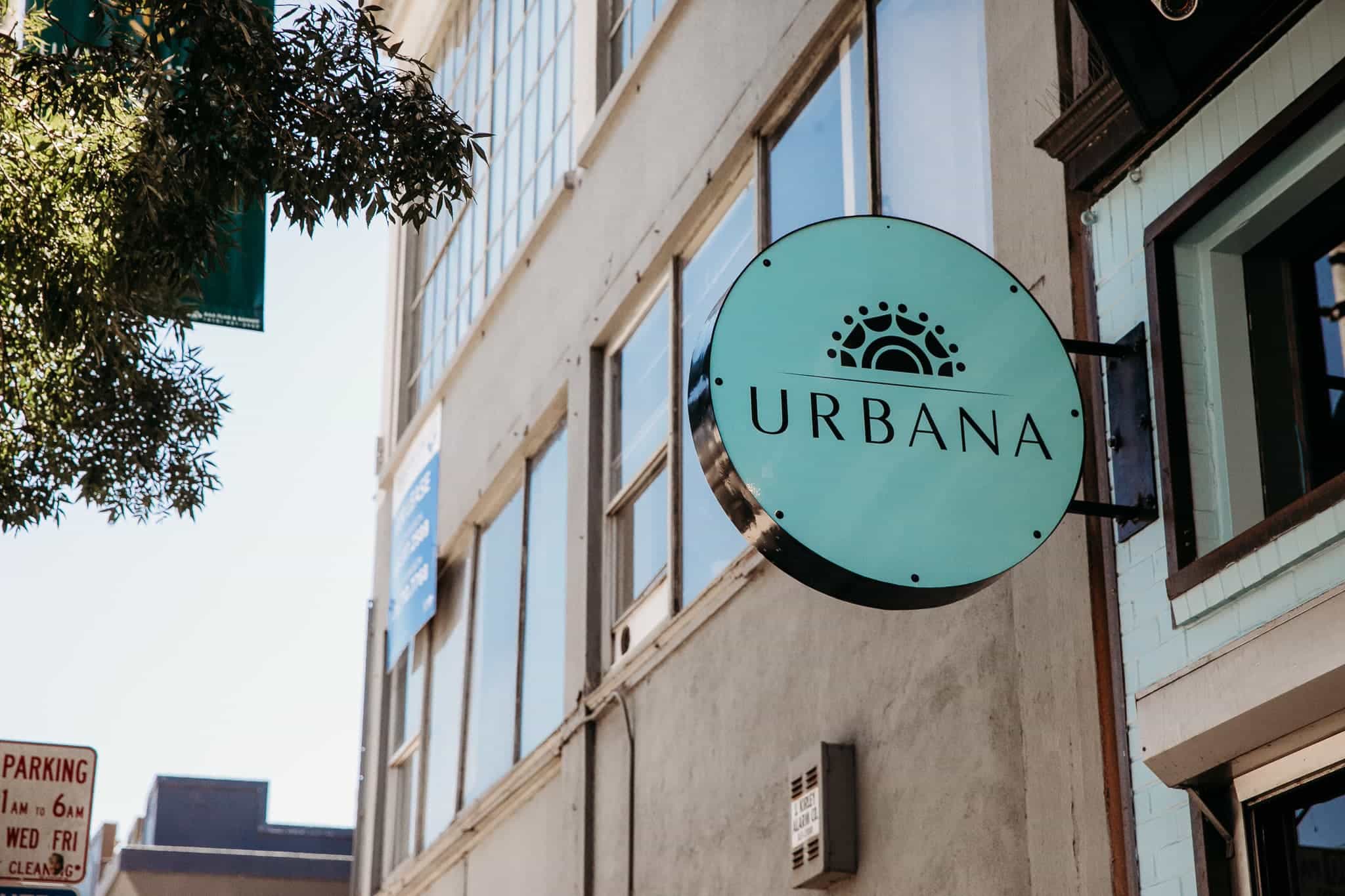 Exterior of Urbana Weed Dispensary in Mission District San Francisco